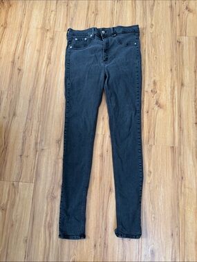 Rag & Bone High Rise Black Skinny Jeans